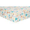 Trend Lab Lullaby Zoo Deluxe Flannel Fitted Crib Sheet, Multi