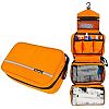 Adina Travel Package Folding Toiletry Receive Bathroom Organizer for Women Makeup or Men Shaving Kit with Hanging (Orange) by Adina