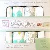 SwaddleDesigns Ultimate Receiving Blanket, Jewel Tone Little Chickies, Pure Green by SwaddleDesigns