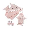 Baby Aspen Let The Fin Begin 4 Piece Bath Time Gift Set, Pink