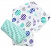 Plum Collections Pattern Cotton Muslin Squares Swaddle Wraps Spots Design (Pack of 2, X-Large) by Plum Collection