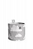 Farg Form Round Storage with Cloud Print (Large, Grey) by FARG FORM