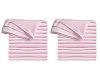Clips N Grips Birdseye Flatfold Cloth Diapers, Pink, 24 Count