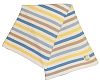 Gorgeous 100% Super Soft Organic Cotton Baby Pram/Crib Blanket or Shawl - Knitted Boy PASTEL Stripes Design by DK