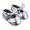 Itaar Baby Girl Crib Shoes Tassel Bow PU Leather Toddler Moccasins Soft Sole