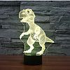 3D Illusion Lamp Gawell Dinosaur 7 Changing Colors Touch USB Table Nice Gift Toys Decorations