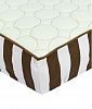 Bacati Quilted Circles Green/Chocolate Changing Pad Cover