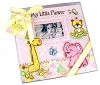 Baby Essentials Large Baby Pink Zoo Animals Baby Photo Album - Holds 200 photos (4 x 6) by Baby Essentials
