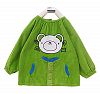Cute Bear Baby Bib Kids Painting Smock Baby Overclothes GREEN (HEIGHT 110CM)