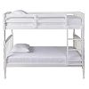 Dream On Me Julia 2-in-1 Twin Over Bunk Bed, White, 99 Pound
