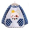 Lovely Girl's Long-sleeves Bib Overalls Feeding Clothes Baby Bibs, N