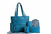 SoHo Collection, Williamsburg 6 pieces Diaper Tote Bag set * Limited Tme Offer! * (Cambridge Teal)