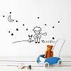 Hatop Stars Moon the Little Prince Boy Wall Sticker Home Decor Wall Decals Kids Bedroom (Black) by Hatop