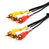 50' RCA Gold Audio Video Cable 3 RCA to 3 RCA