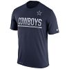 Dallas Cowboys NFL Nike Team Practice Light Speed Dri-FIT T-Shirt