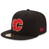 Calgary Flames 59FIFTY Basic Logo Fitted Cap (Black)