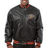 Anaheim Ducks Team Color Leather Jacket (Black)