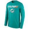 Miami Dolphins NFL Legend Staff Practice Dri-FIT Long Sleeve T-Shirt