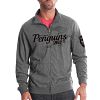 Pittsburgh Penguins Tried And True FX Full Zip Crew (Heather Charcoal)