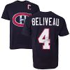 Montreal Canadiens Jean Beliveau Vintage NHL Alumni T-Shirt (Navy)