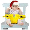 The Washable Portable Travel High Chair Booster Baby Seat with straps Toddler Safety Harness Baby feeding the strap (6 Color) (Yellow)