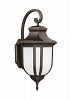 8836391S-71 - Sea Gull Lighting - Childress - 35.5 28W 1 LED Extra Large Outdoor Wall Lantern Antique Bronze Finish with Satin Etched Glass - Childress