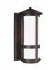 8235901EN-71 - Sea Gull Lighting - Groveton - One Light Outdoor Post Lantern Antique Bronze Finish with Opal Cased Etched Glass - Groveton
