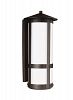 8735902EN-71 - Sea Gull Lighting - Groveton - Two Light Outdoor Extra Large Wall Lantern Antique Bronze Finish with Opal Cased Etched Glass - Groveton
