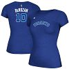 Toronto Huskies DeMar DeRozan NBA Women's Name & Number T-Shirt - Heather Blue