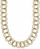 Betsey Johnson Textured Round-Link Necklace