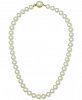 Majorica 18k Gold Vermeil White Imitation Pearl Collar Necklace (10mm)