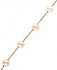 Effy Cultured Freshwater Pearl Station Bracelet (5-1/2-6mm) in 14k Rose Gold