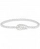 Wrapped Diamond Leaf Beaded Stretch Bracelet (1/6 ct. t. w. ) in Sterling Silver, Created for Macy's