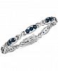 Sapphire (4-1/2 ct. t. w. ) and Diamond (1/4 ct. t. w. ) Link in Sterling Silver