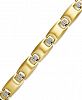 Men's Diamond Bracelet in Gold Ion-Plated Stainless Steel (1/4 ct. t. w. )
