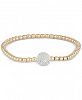 wrapped Diamond Dot Stretch Bracelet (1/6 ct. t. w. ) in 14k Gold over Sterling Silver, Created for Macy's