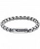 Esquire Men's Jewelry Box-Link Bracelet in Stainless Steel, Created for Macy's