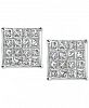 Diamond Square Cluster Stud Earrings (1 ct. t. w. ) in 10k White Gold