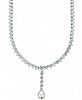 Arabella Cultured Freshwater Pearl (10mm) and Cubic Zirconia (75-3/4 ct. t. w. ) Necklace in Sterling Silver