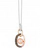 Le Vian Cultured Freshwater Pearl (8mm) and Diamond (3/8 ct. t. w. ) Pendant Necklace in 14k Gold