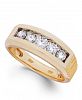Men's Diamond Five-Stone Ring in 10k Gold (1 ct. t. w. )