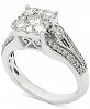 Diamond Cluster Engagement Ring (1-1/4 ct. t. w. ) in 14k White Gold