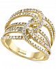 Effy Diamond Multi-Layer Interwoven Statement Ring (1 ct. tw. ) in 14k Gold