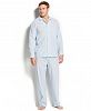 Club Room Men's Allure Blue Stripe Shirt and Pants Pajama Set