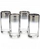 Mikasa Cheers Collection Metallic Ombre Highball Glasses, Set Of 4