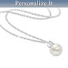 Precious Granddaughter Personalized Cultured Pearl Pendant Necklace