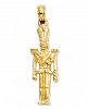 14k Gold Charm, Polished 3D Toy Soldier Charm