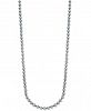 Charter Club Silver-Tone Gray Imitation Pearl Long Necklace, Created for Macy's
