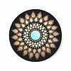 Elegant Lotus Flower Mandala Classic Round Sticker