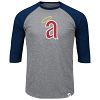 California Angels Cooperstown Two To One Margin 3/4 Raglan T-Shirt